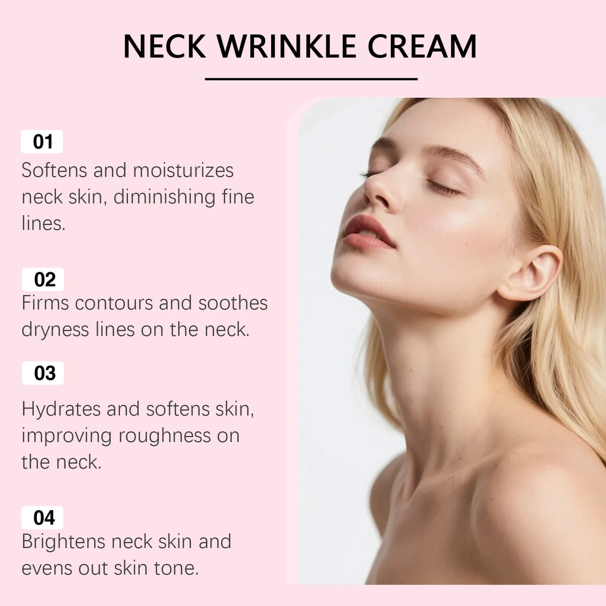 PDRN Collagen Gua Sha Neck Wrinkle Cream Firming Lifting Smooth Neck Fine Lines Hydrating Elasticity Repair Neck Skin Care Kit