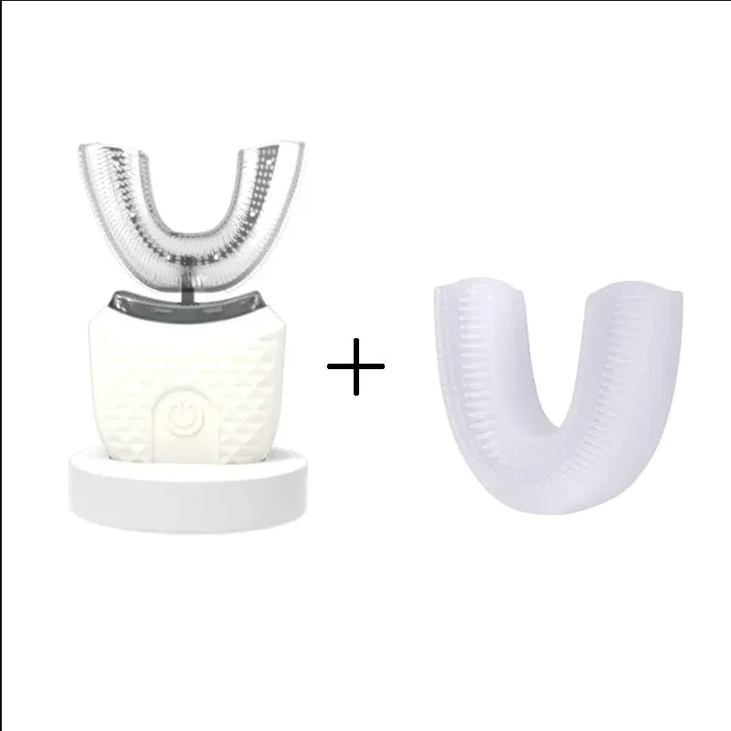 Adult U-Shaped Electric Toothbrush 360° Intelligent Cleaning USB Rechargeable Automatic Toothbrush