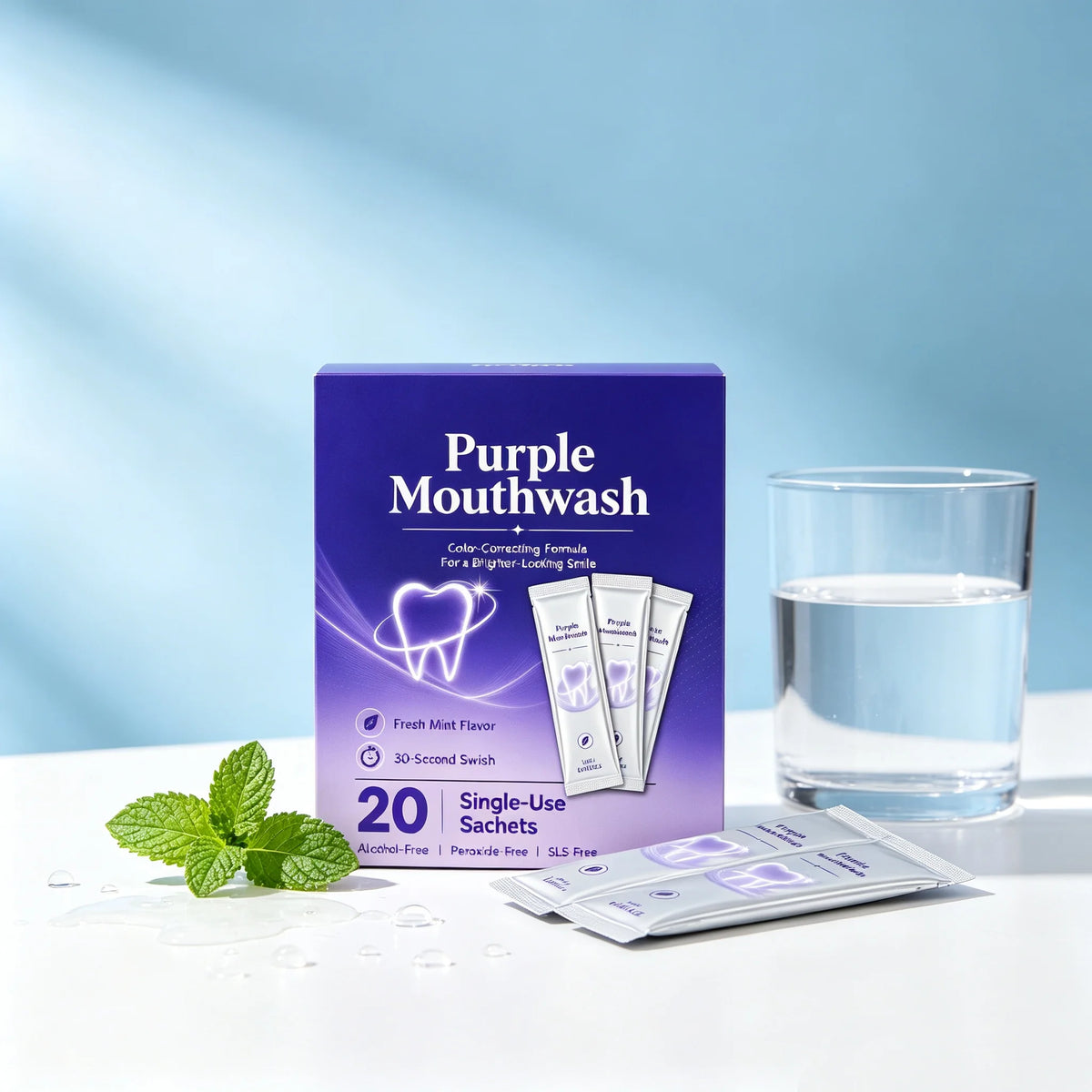 20 Pieces Mouthwash Deeply Cleaning Fresh Breath Improve Oral Environment For Gums Care Travel Convenient Carry Mouthwash Liquid