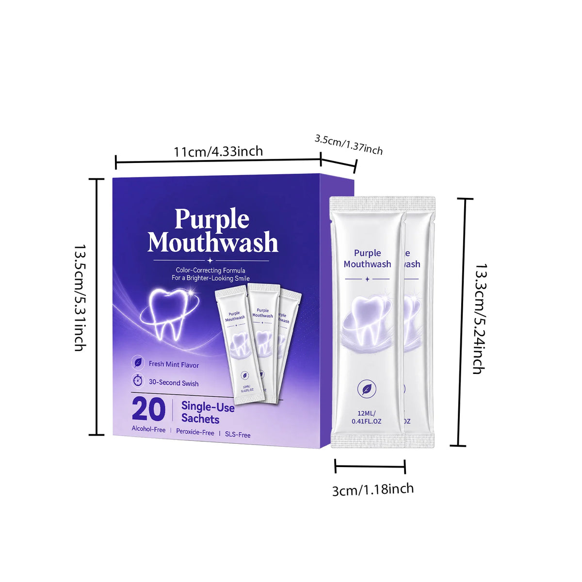 20 Pieces Mouthwash Deeply Cleaning Fresh Breath Improve Oral Environment For Gums Care Travel Convenient Carry Mouthwash Liquid