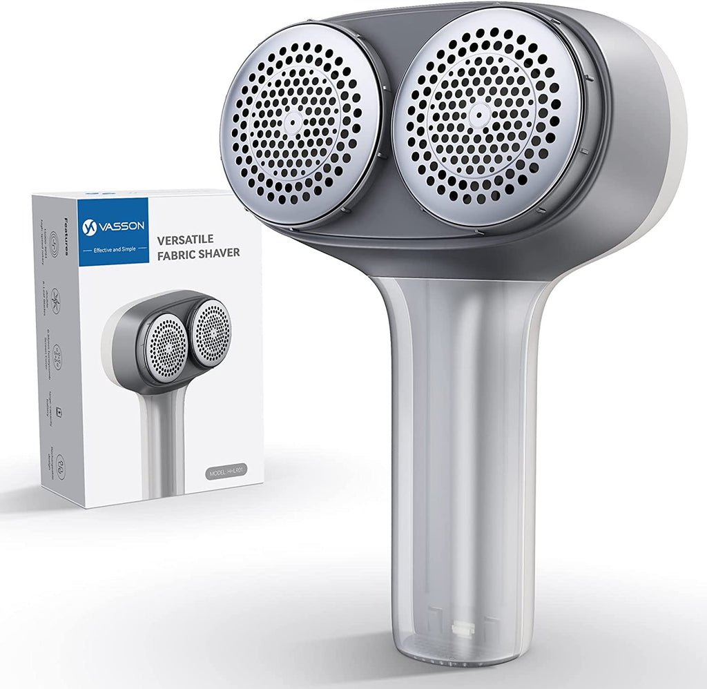Fabric Shaver, Sweater Depiller & Pilling Remover | Dual-Head Design for 2X Faster Pilling Removal on Sweaters & Couches